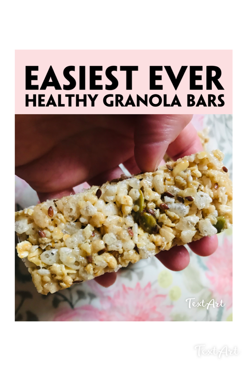 Healthy 4 Ingredient Granola Bars