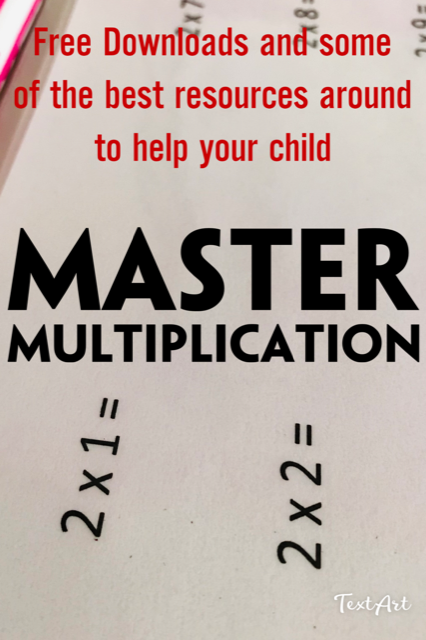 multiplication, mastery, grade 3, grade 4, free printable